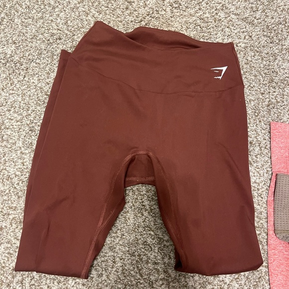 Gymshark cherry brown training leggings - Picture 4 of 4
